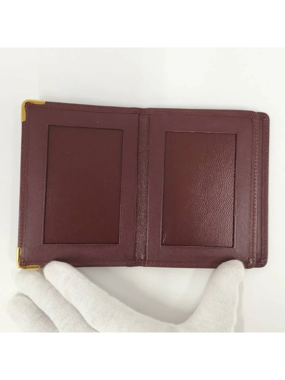 Cartier Must Line Pass Case Leather Bordeaux